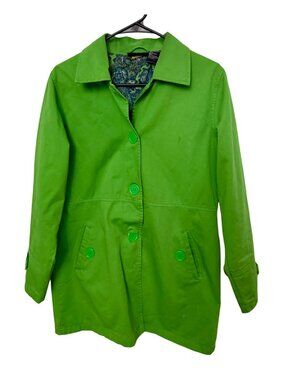 VTG 90s Bill Blass Green Jacket/Coat Size 8, Mid Length, Spring